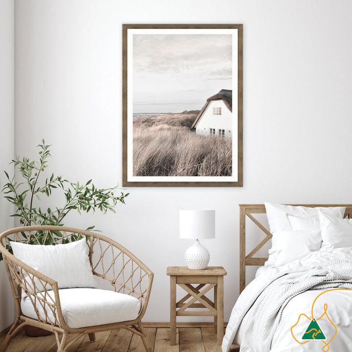 SEASIDE COTTAGE II - Framed Print