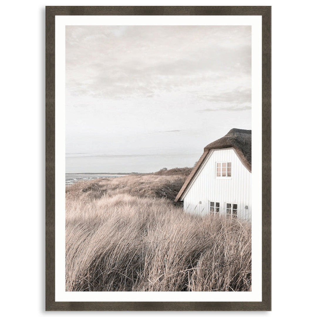 SEASIDE COTTAGE II - Framed Print