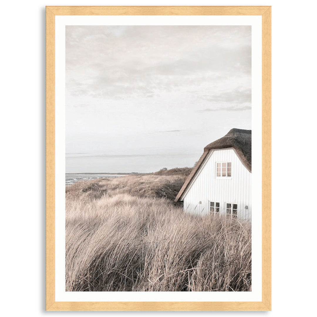 SEASIDE COTTAGE II - Framed Print