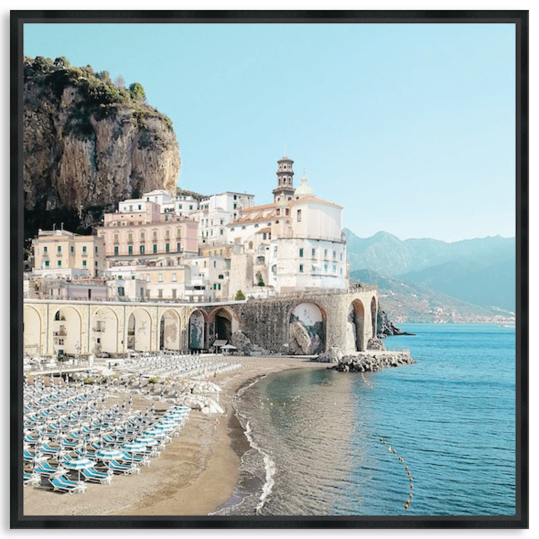 AMALFI BEACH II - Framed Canvas