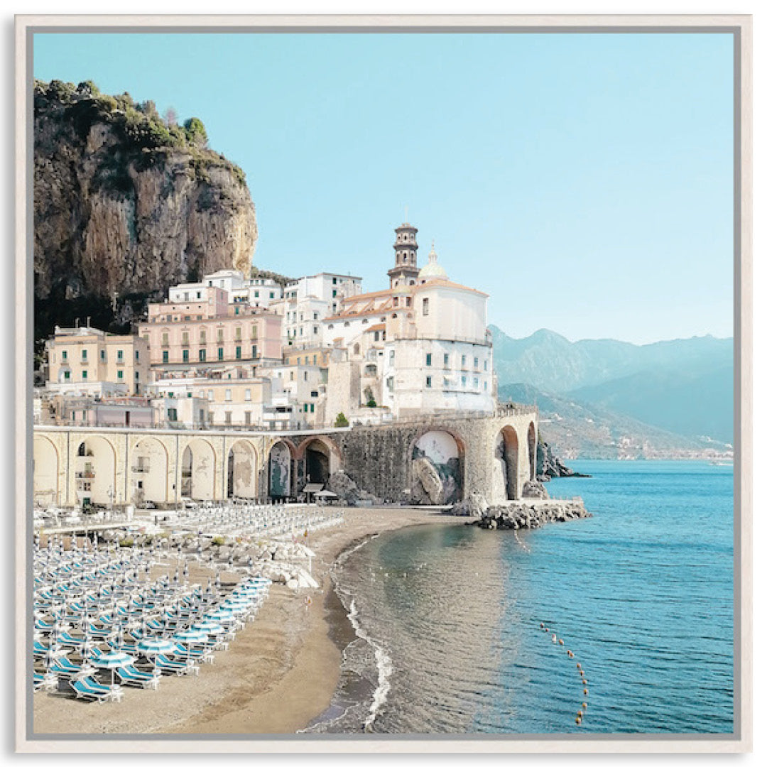 AMALFI BEACH II - Framed Canvas