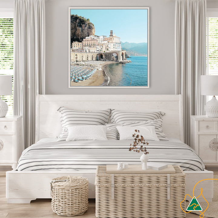 AMALFI BEACH II - Framed Canvas