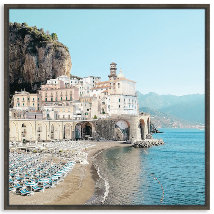 AMALFI BEACH II - Framed Canvas