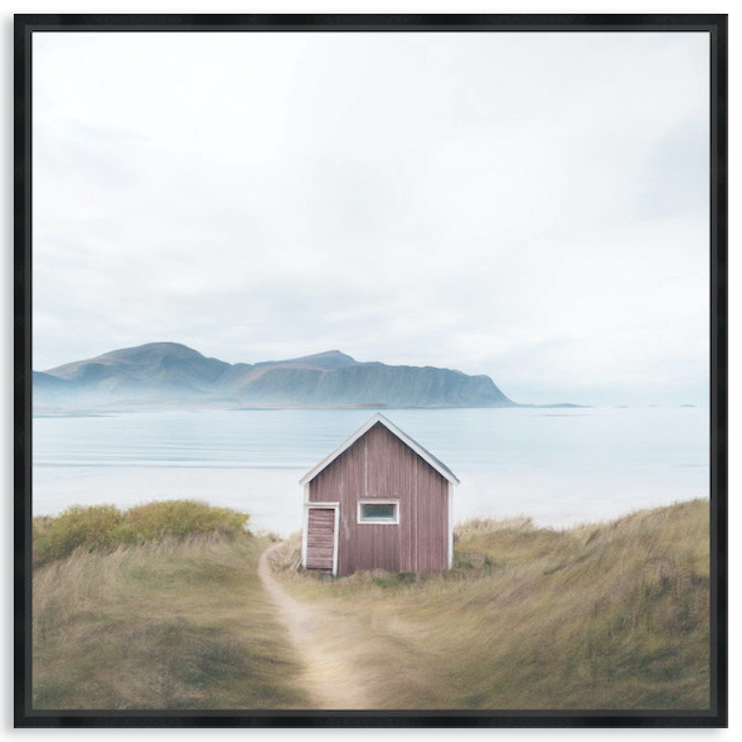 FISHING SHACK - Framed Canvas