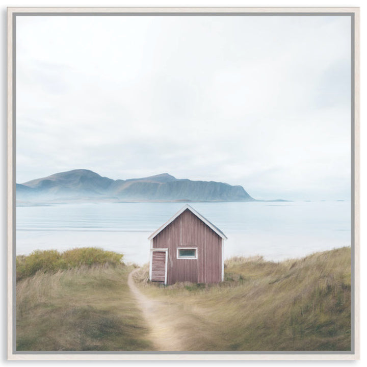 FISHING SHACK - Framed Canvas