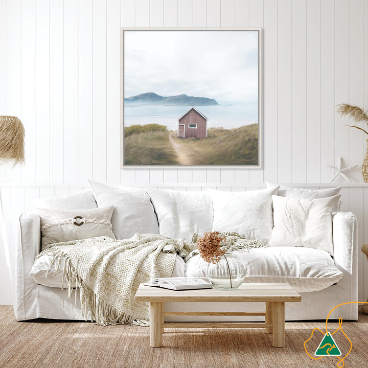 FISHING SHACK - Framed Canvas