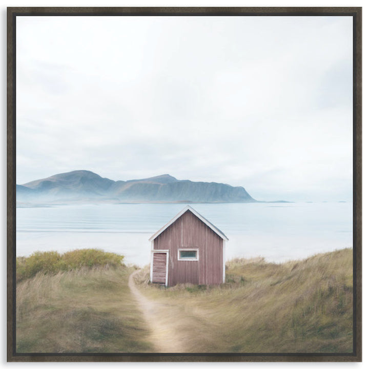 FISHING SHACK - Framed Canvas