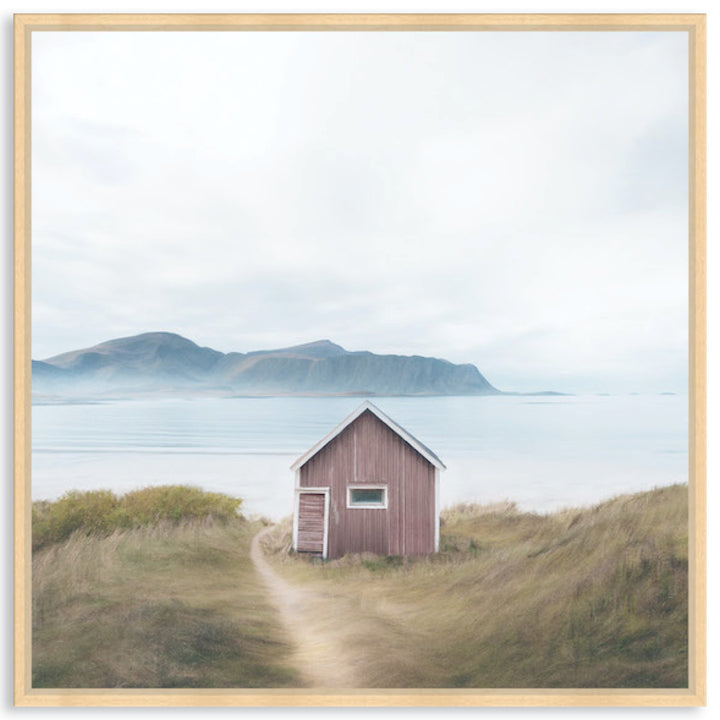 FISHING SHACK - Framed Canvas