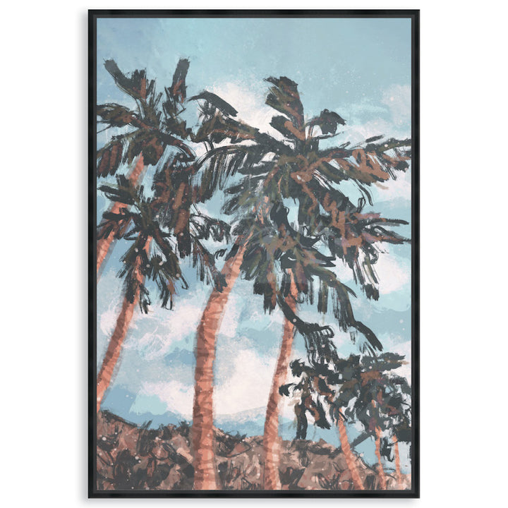 PALM BEACH I - Framed Canvas