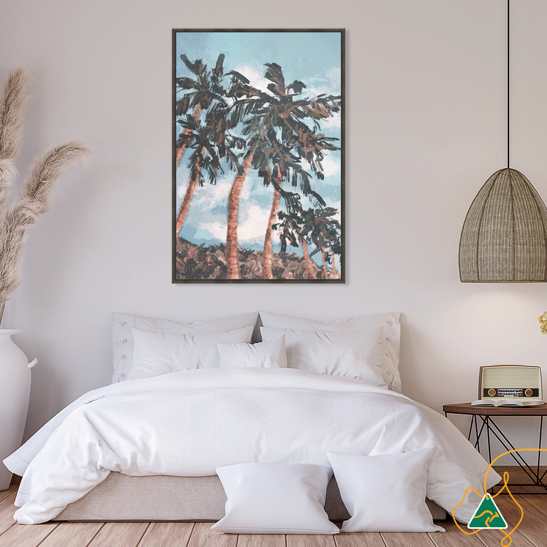 PALM BEACH I - Framed Canvas