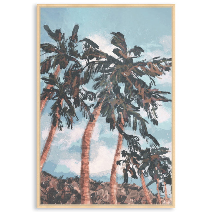 PALM BEACH I - Framed Canvas