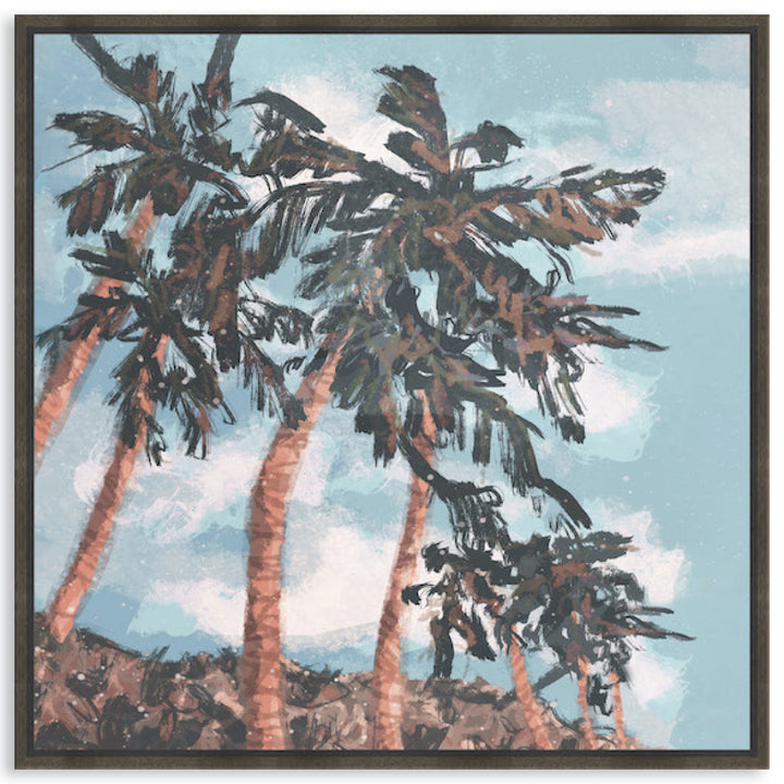 PALM BEACH II - Framed Canvas