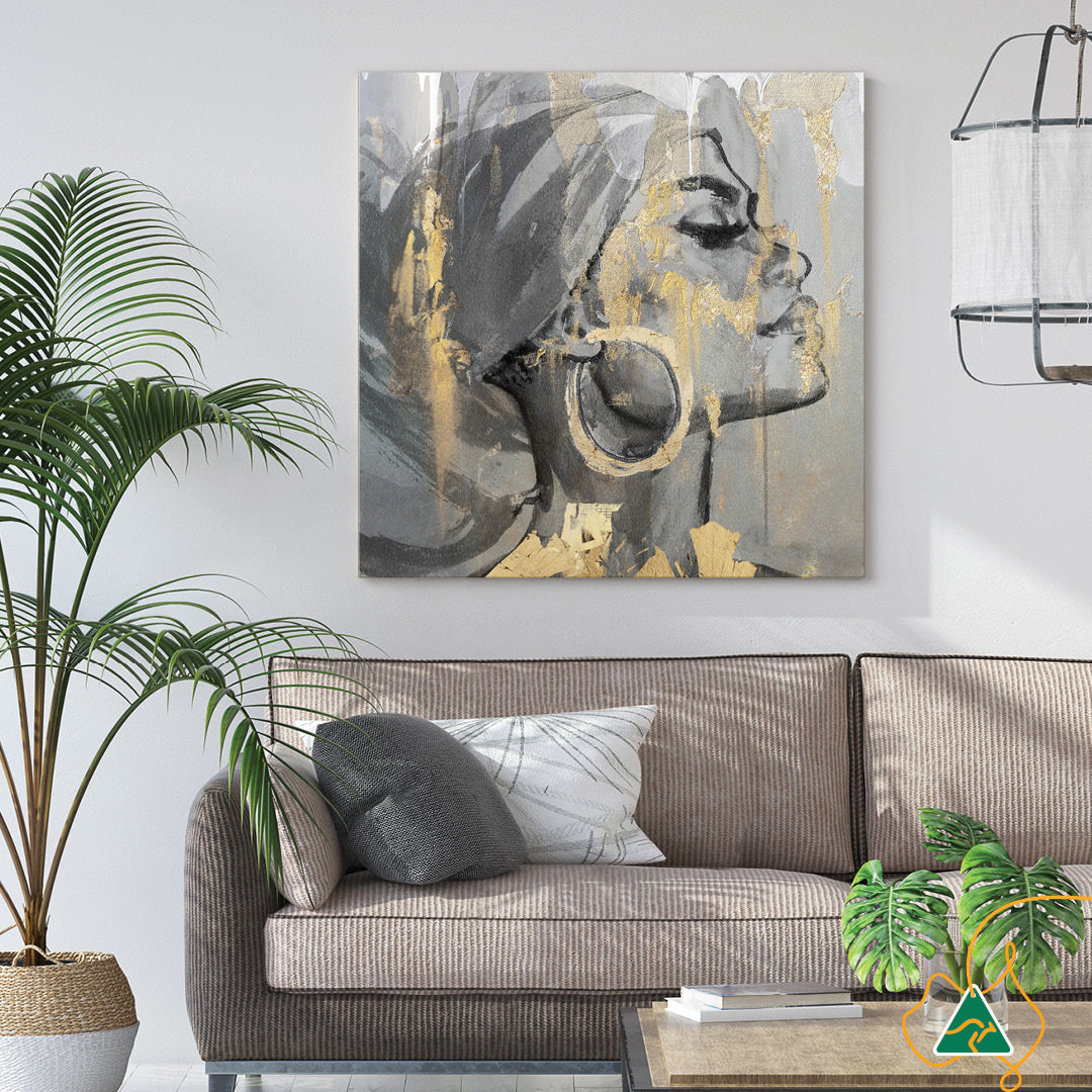 GOLD FANTASY VI - Canvas Print