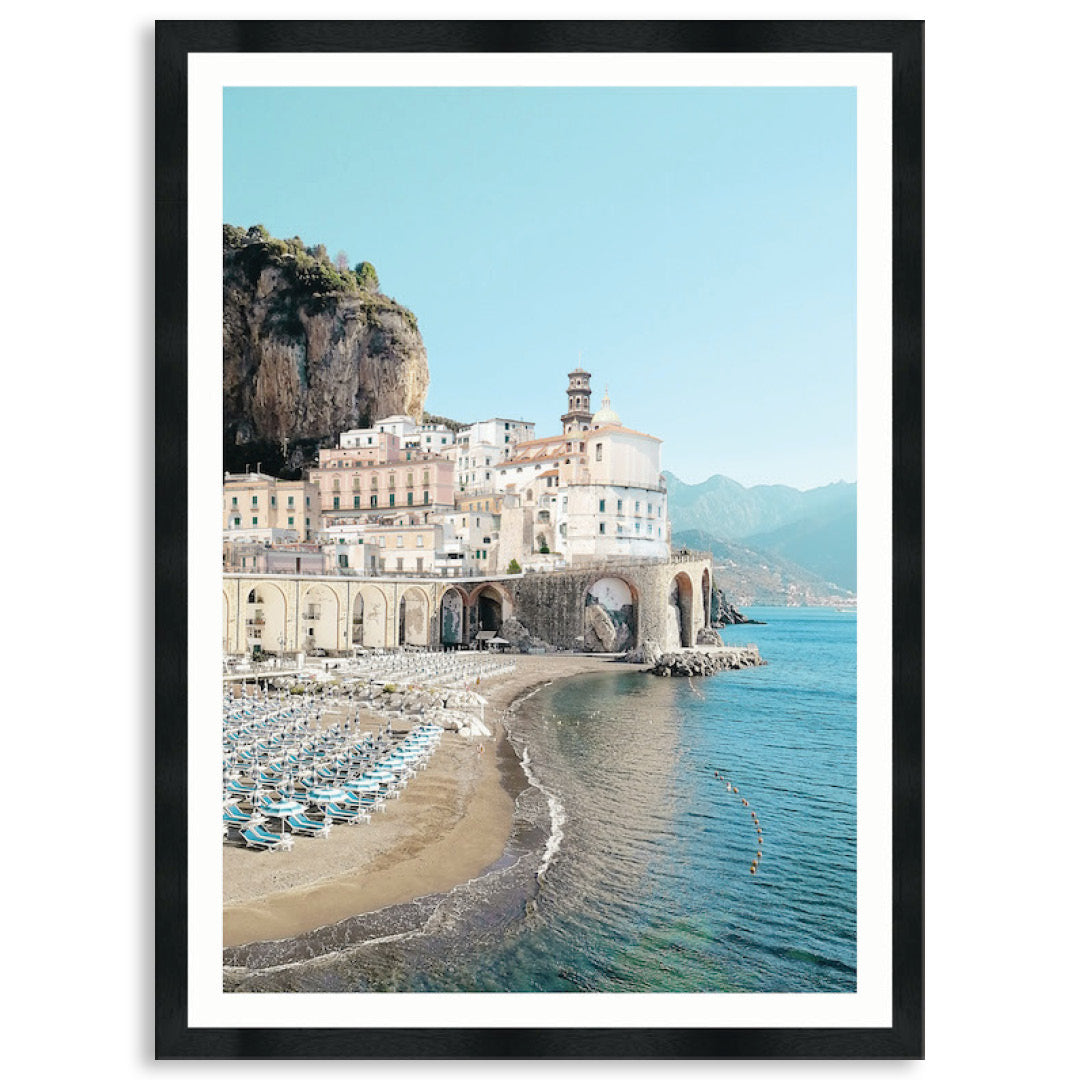 AMALFI BEACH I - Framed Print