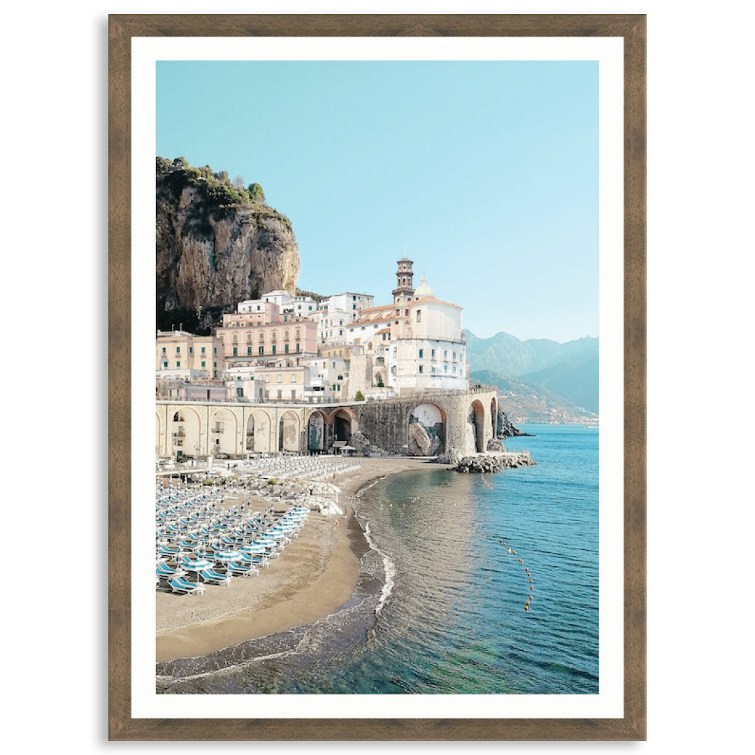 AMALFI BEACH I - Framed Print