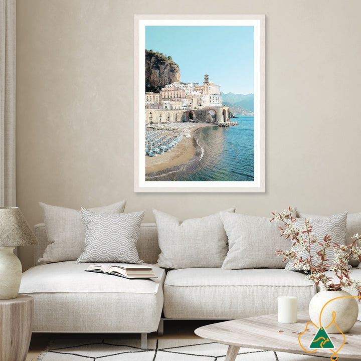 AMALFI BEACH I - Framed Print