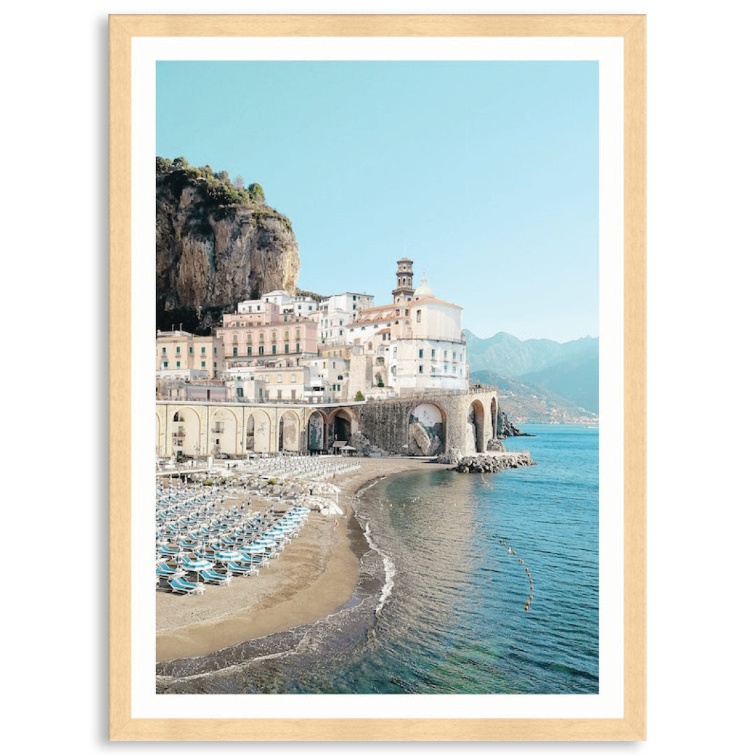 AMALFI BEACH I - Framed Print