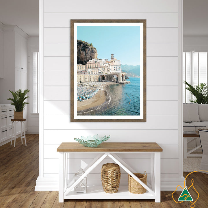 AMALFI BEACH I - Framed Print