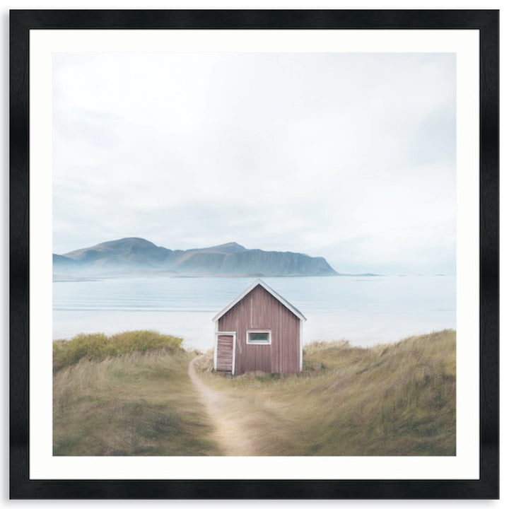 FISHING SHACK I - Framed Print