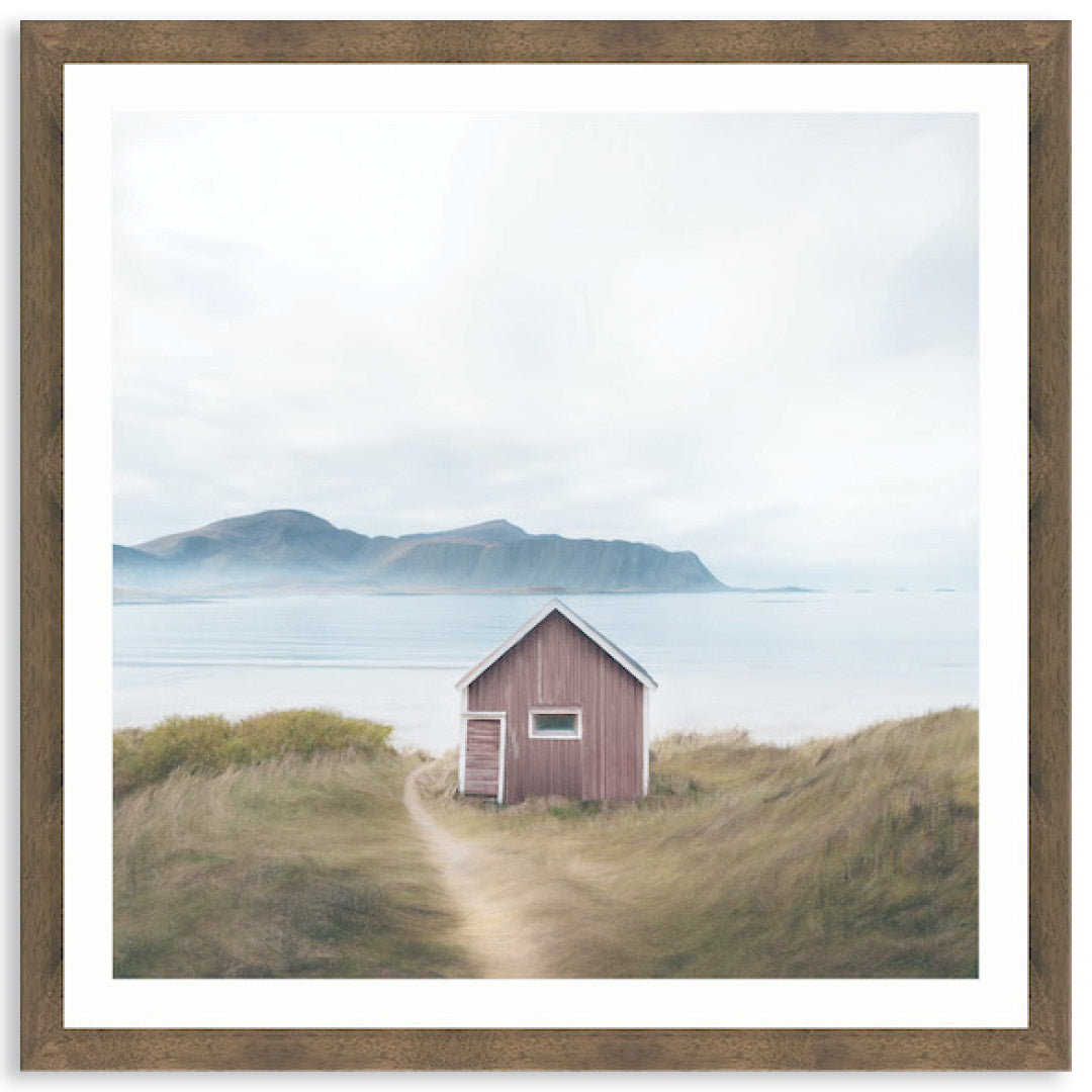 FISHING SHACK I - Framed Print