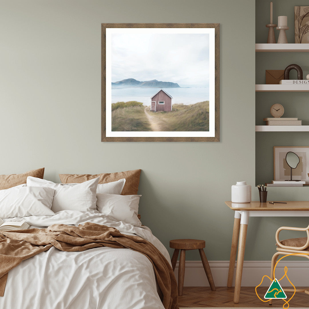 FISHING SHACK I - Framed Print