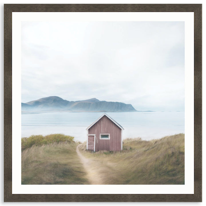 FISHING SHACK I - Framed Print