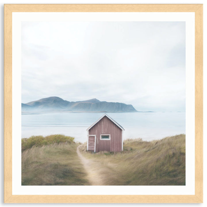 FISHING SHACK I - Framed Print