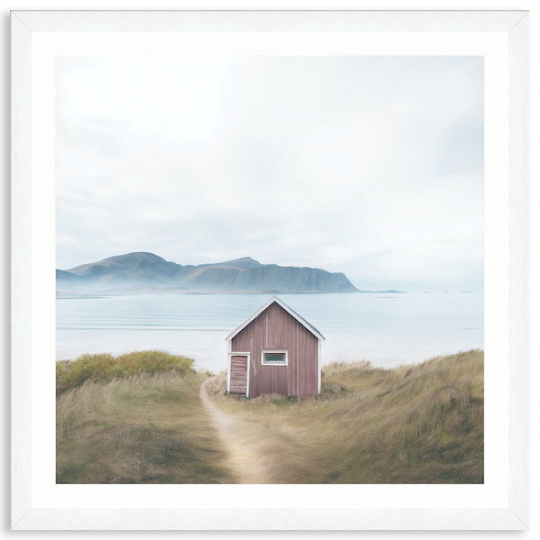 FISHING SHACK I - Framed Print