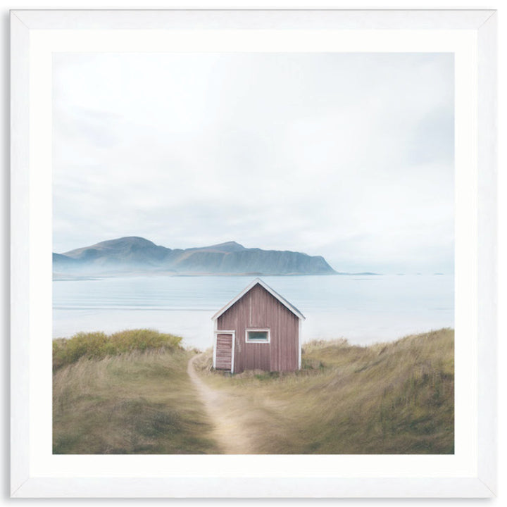 FISHING SHACK I - Framed Print