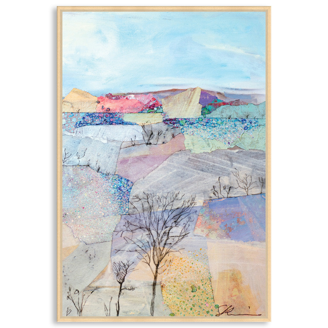 SPARKLING HORIZONS I - Framed Canvas