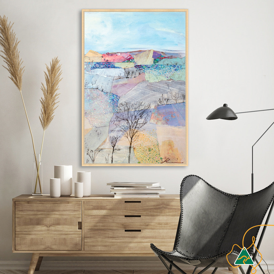 SPARKLING HORIZONS I - Framed Canvas