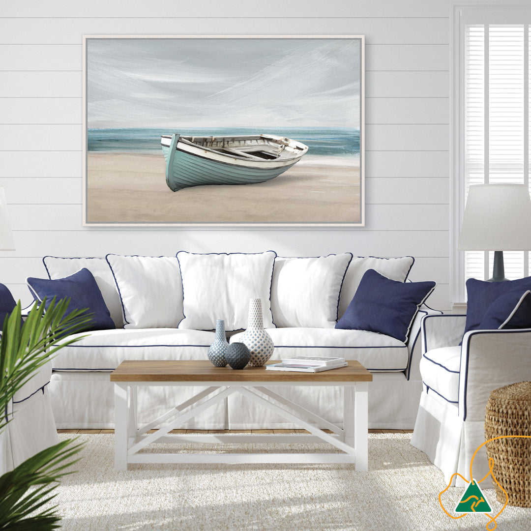 ROW BOAT I - Framed Canvas