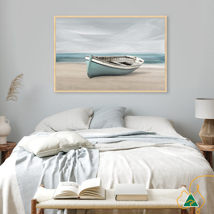 ROW BOAT I - Framed Canvas