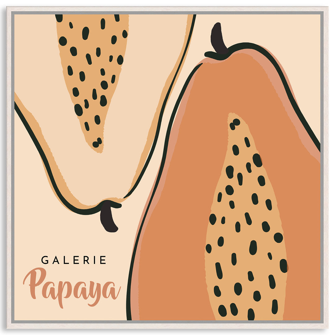 GALERIE PAPAYA I - Framed Canvas