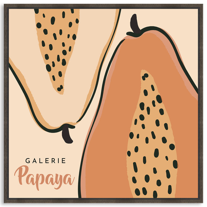 GALERIE PAPAYA I - Framed Canvas