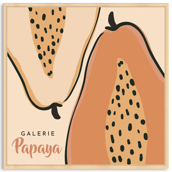 GALERIE PAPAYA I - Framed Canvas
