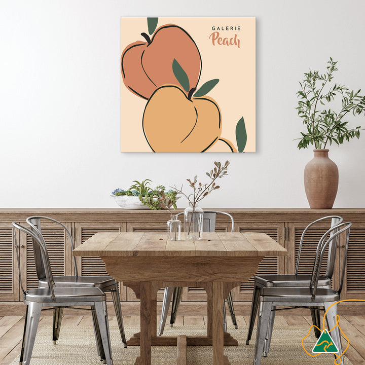 GALERIE PEACH I - Canvas Print