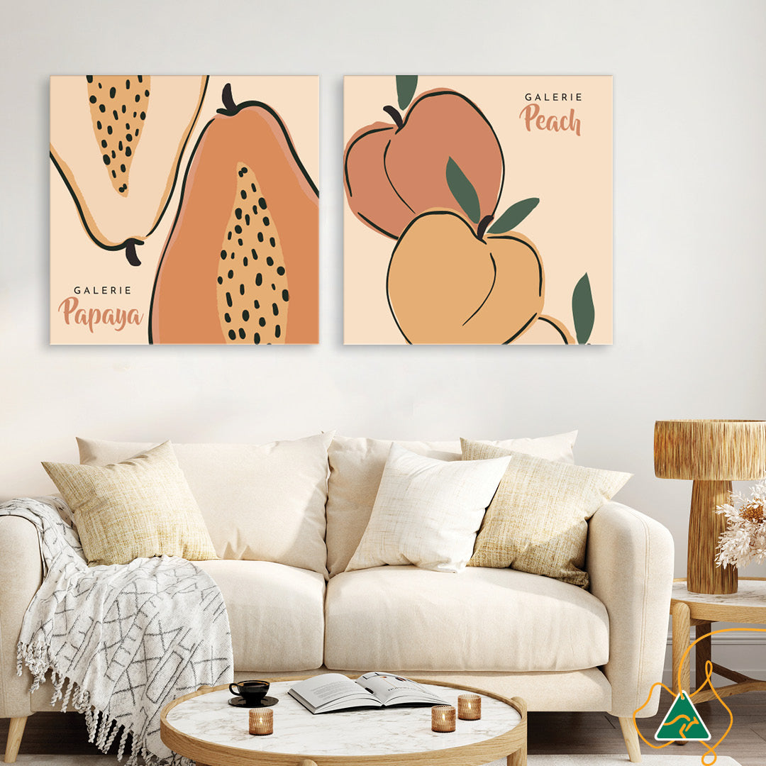 GALERIE PEACH I - Canvas Print
