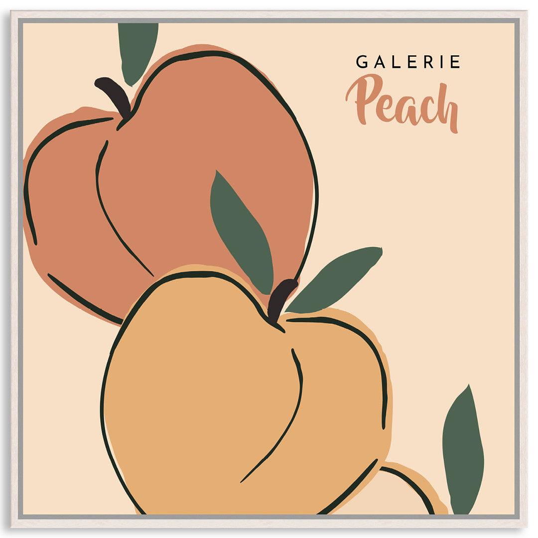GALERIE PEACH I - Framed Canvas