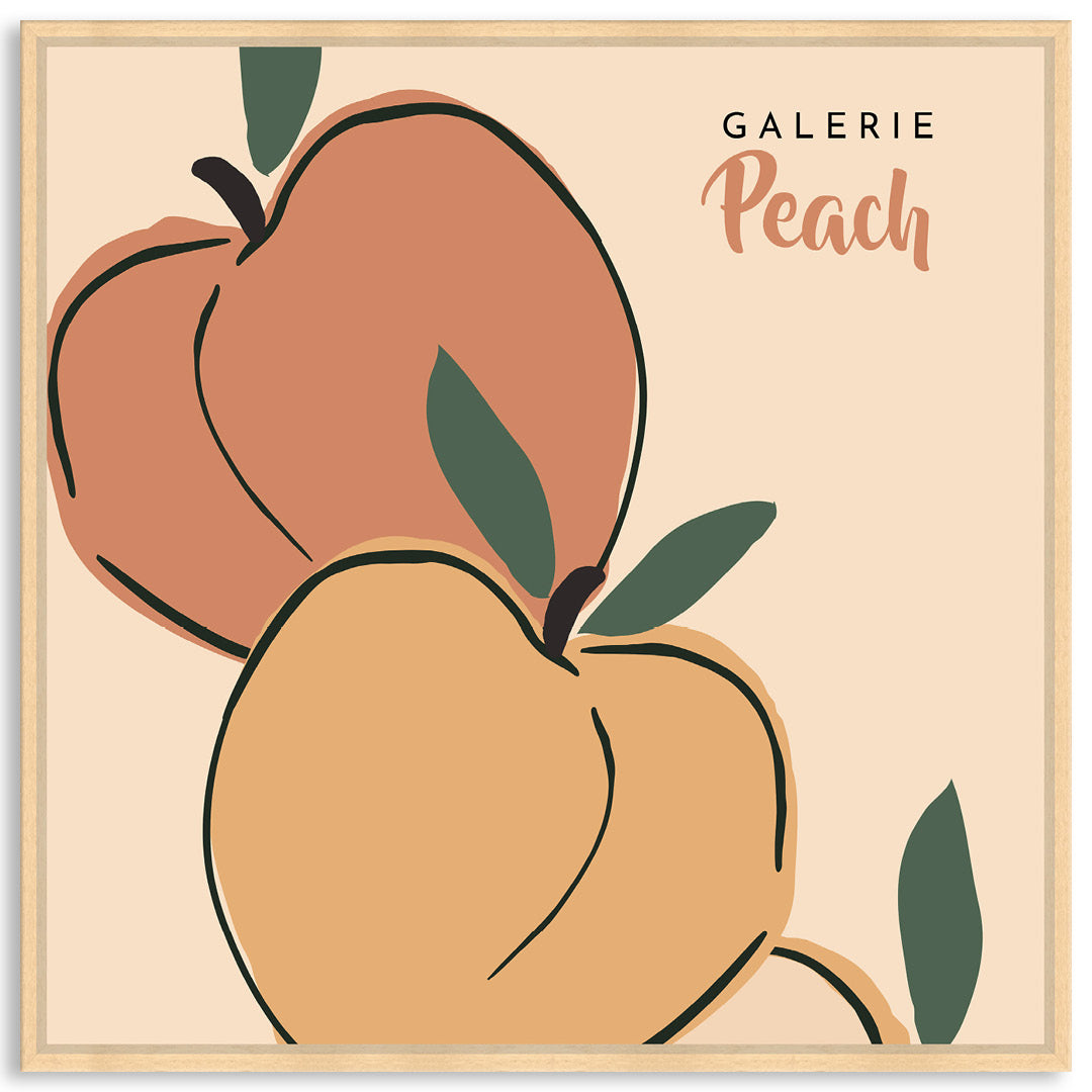GALERIE PEACH I - Framed Canvas