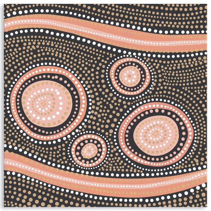 BOHO CIRCLES - Canvas Print