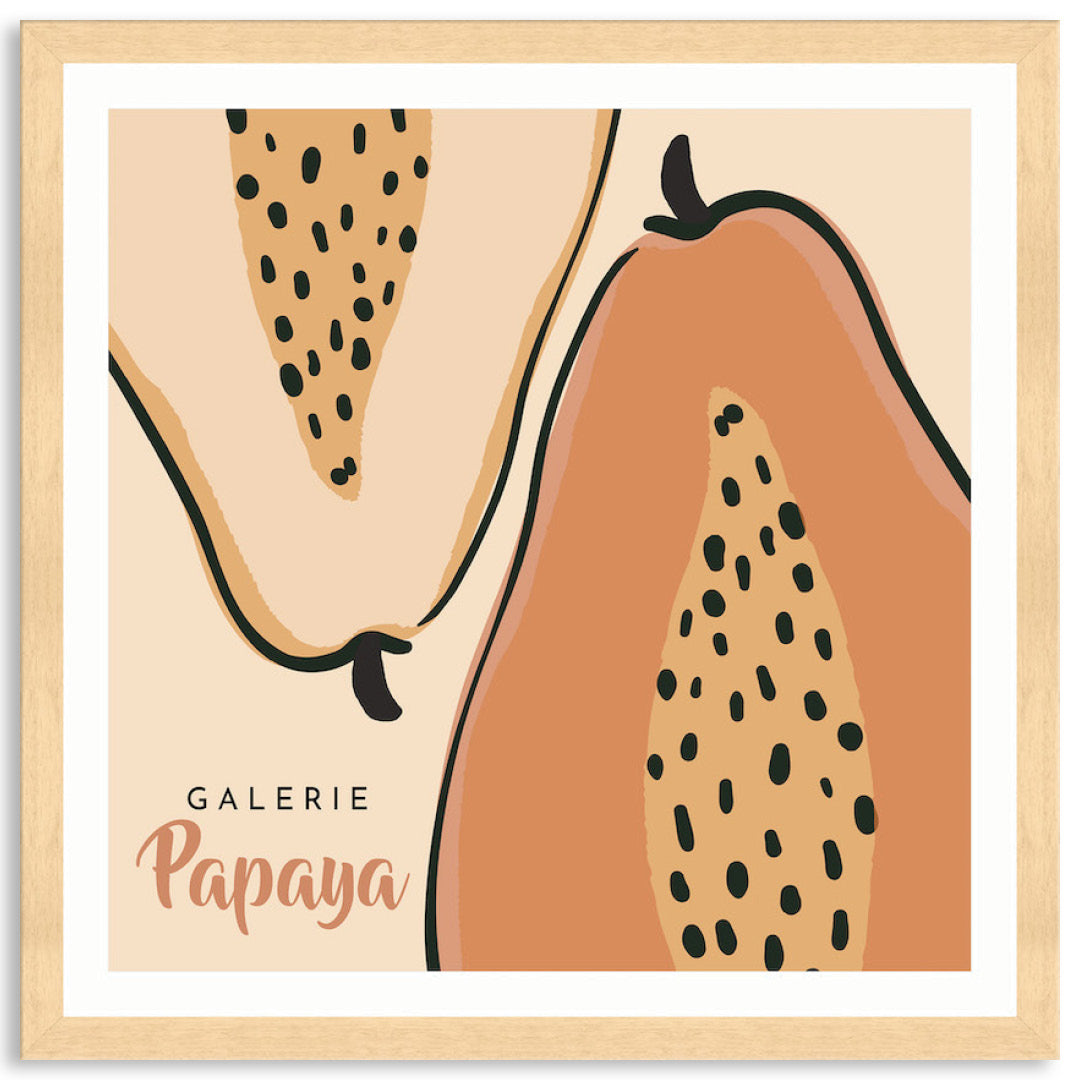 GALERIE PAPAYA I - Framed Print
