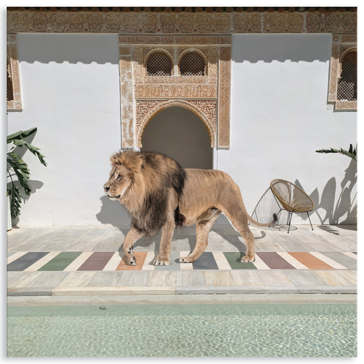 BY THE POOL I - Canvas Print
