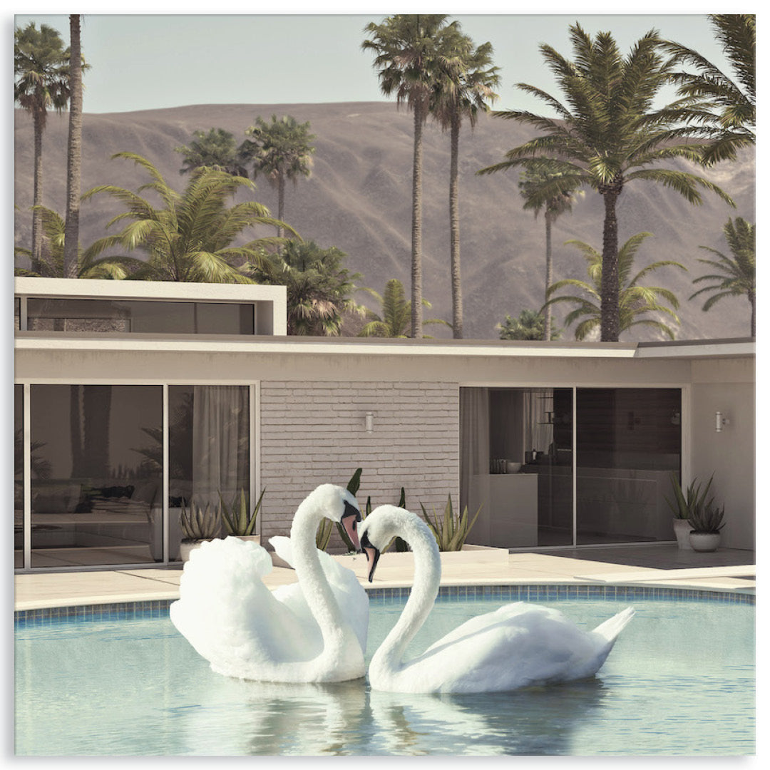 BY THE POOL II - Canvas Print