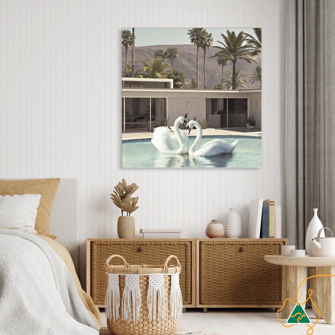 BY THE POOL II - Canvas Print