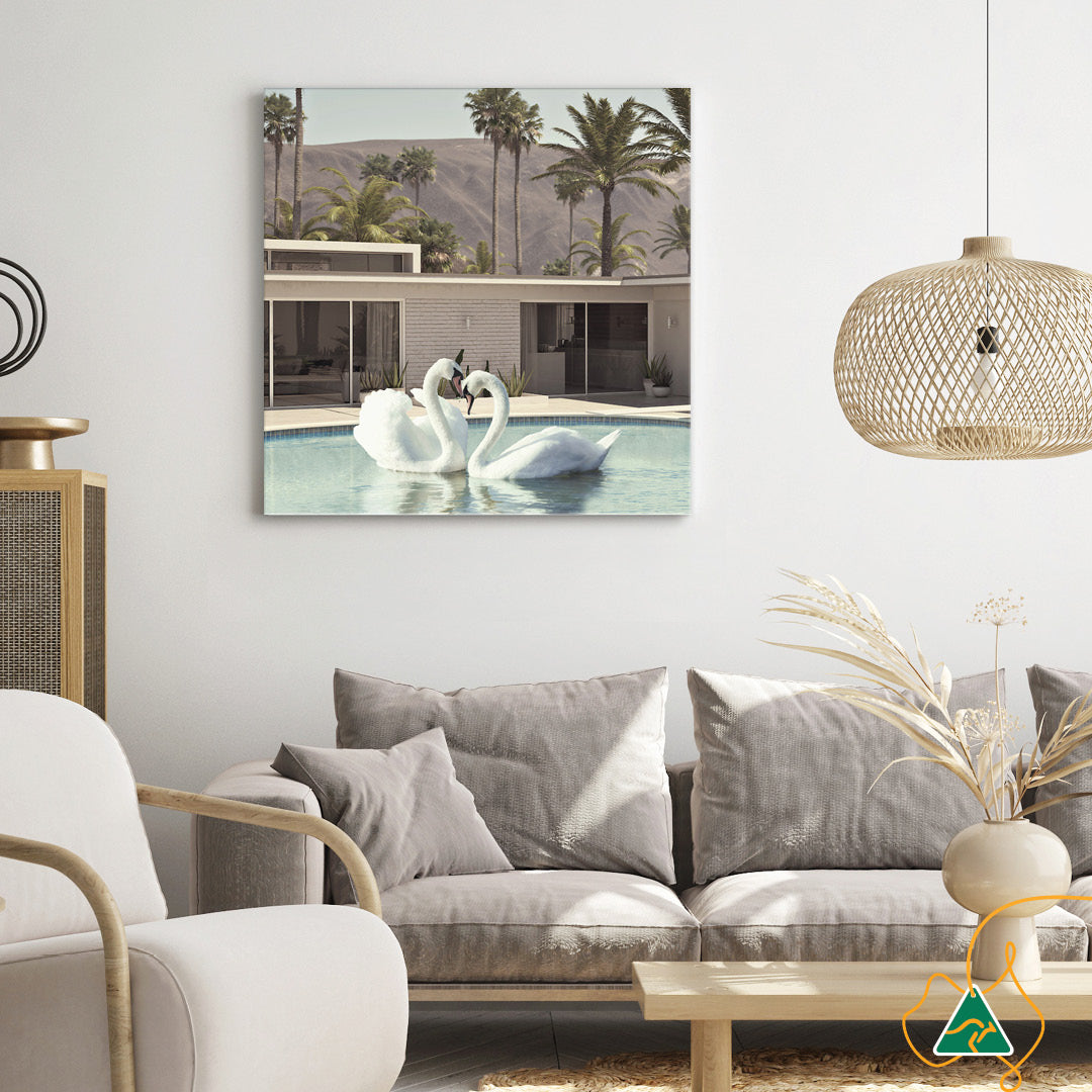 BY THE POOL II - Canvas Print