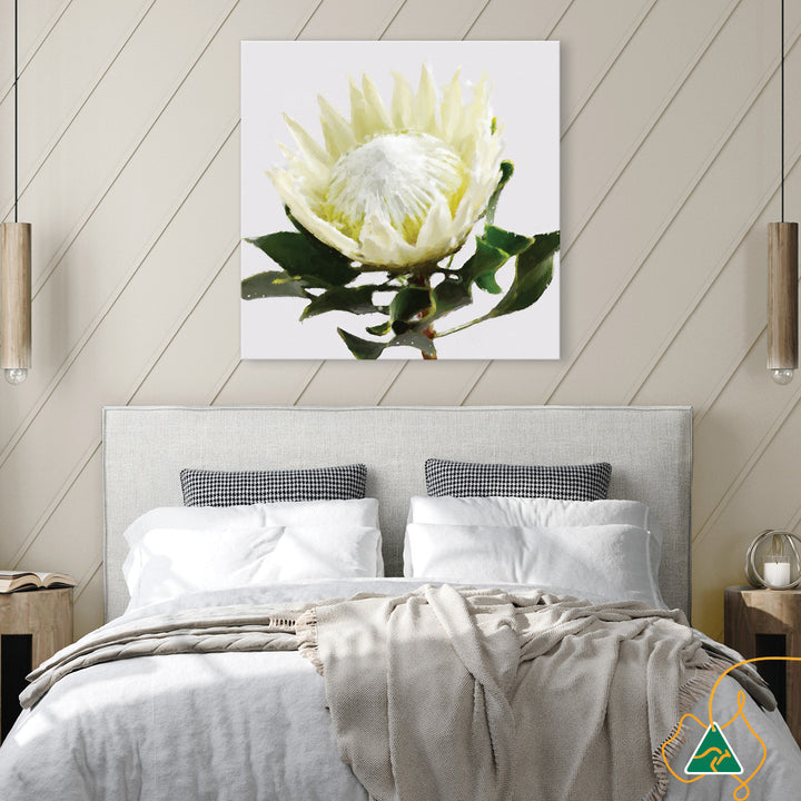 PROTEA WHITE - Canvas Print