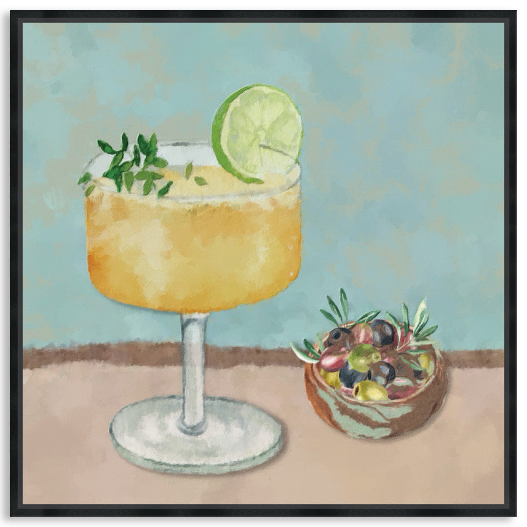 SUMMER LUNCH II - Framed Canvas