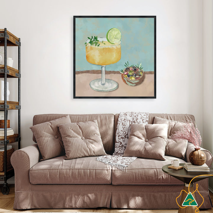 SUMMER LUNCH II - Framed Canvas