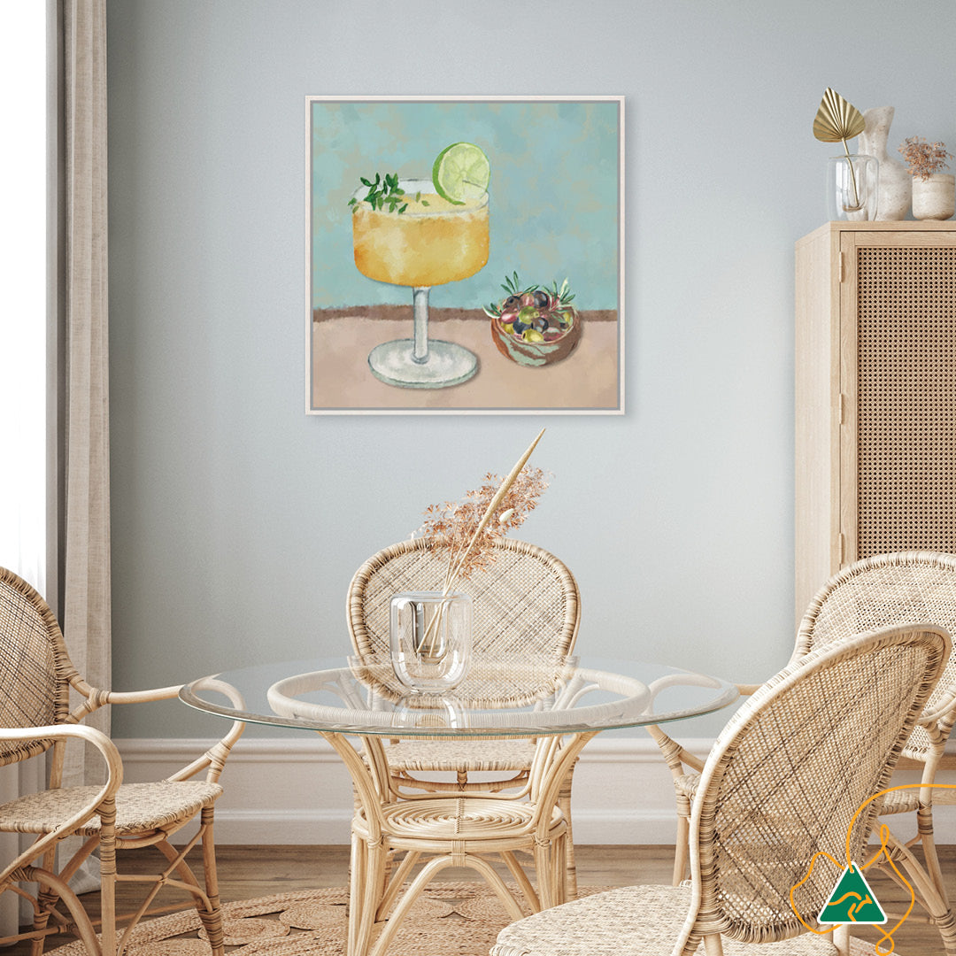 SUMMER LUNCH II - Framed Canvas